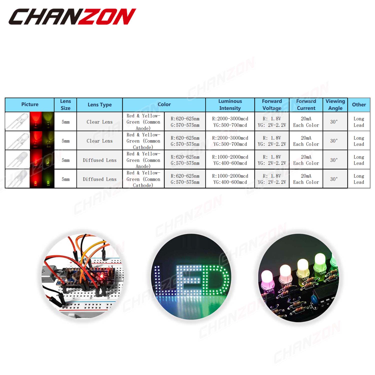100pcs 5 mm LED Light Emitting - Hobby Is Science ulasan dan harga
